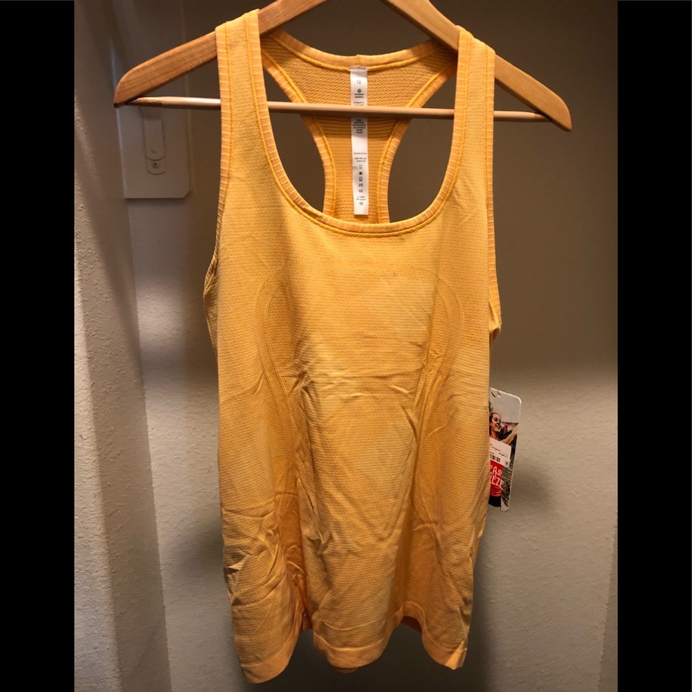 Lululemon Swiftly Racerback Seawheeze BUYE 12 NWT